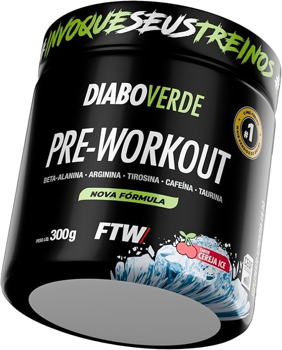 FTW-Pre-Treino-Diabo-Verde-em-Po-com-Cafeina-Aminoacidos-Beta‑Alanina-e-Arginina-para-Treinos-e-Atividades-Fisicas-Pote-300-g-Cereja-Ice.jpg FTW Pré-Treino Diabo Verde em Pó com Cafeína, Aminoácidos Beta‑Alanina e Arginina para Treinos e Atividades Físicas - Pote 300 g (Cereja Ice) - Imagem 1