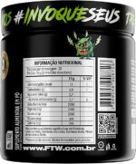 FTW Pré-Treino Diabo Verde em Pó com Cafeína, Aminoácidos Beta‑Alanina e Arginina para Treinos e Atividades Físicas - Pote 300 g (Energético) - Imagem 3