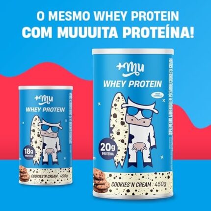 '+Mu Pote Whey Concentrado Sabor Cookies 20g Proteína - 450g