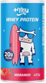 '+Mu Pote Whey Concentrado Sabor Morango 20g Proteína - 450g