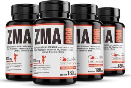 Floral Ervas do Brasil, Zma Pro 4x 180cap Magnésio Zinco Boro Cromo Selênio Cálcio