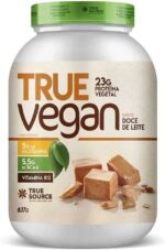 True Source True Vegan Proteína Vegetal - 837G Doce De Leite
